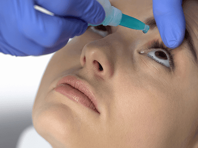 Surgical procedure for eye treatment