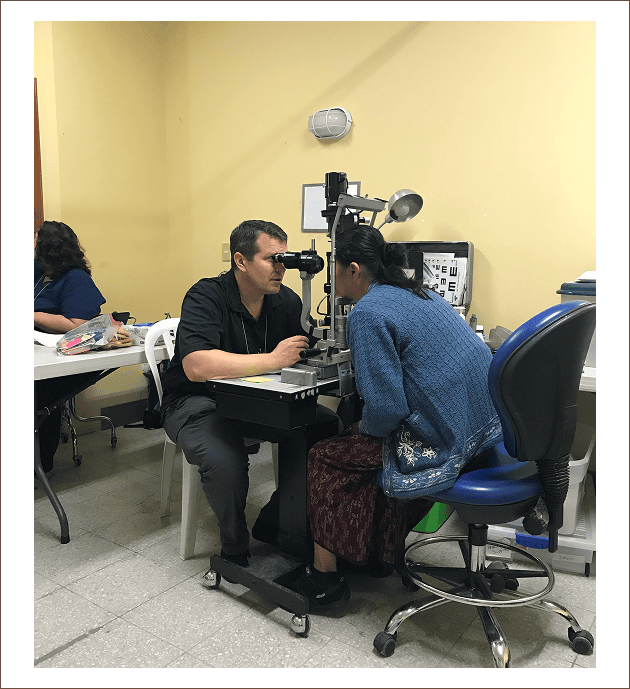 Healthcare professional with surgical tools