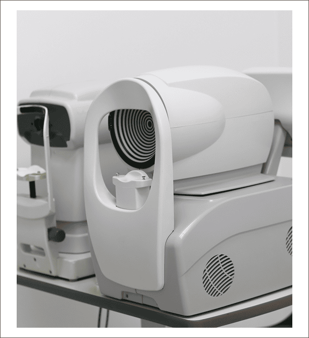 Optometrist conducting a vision assessment