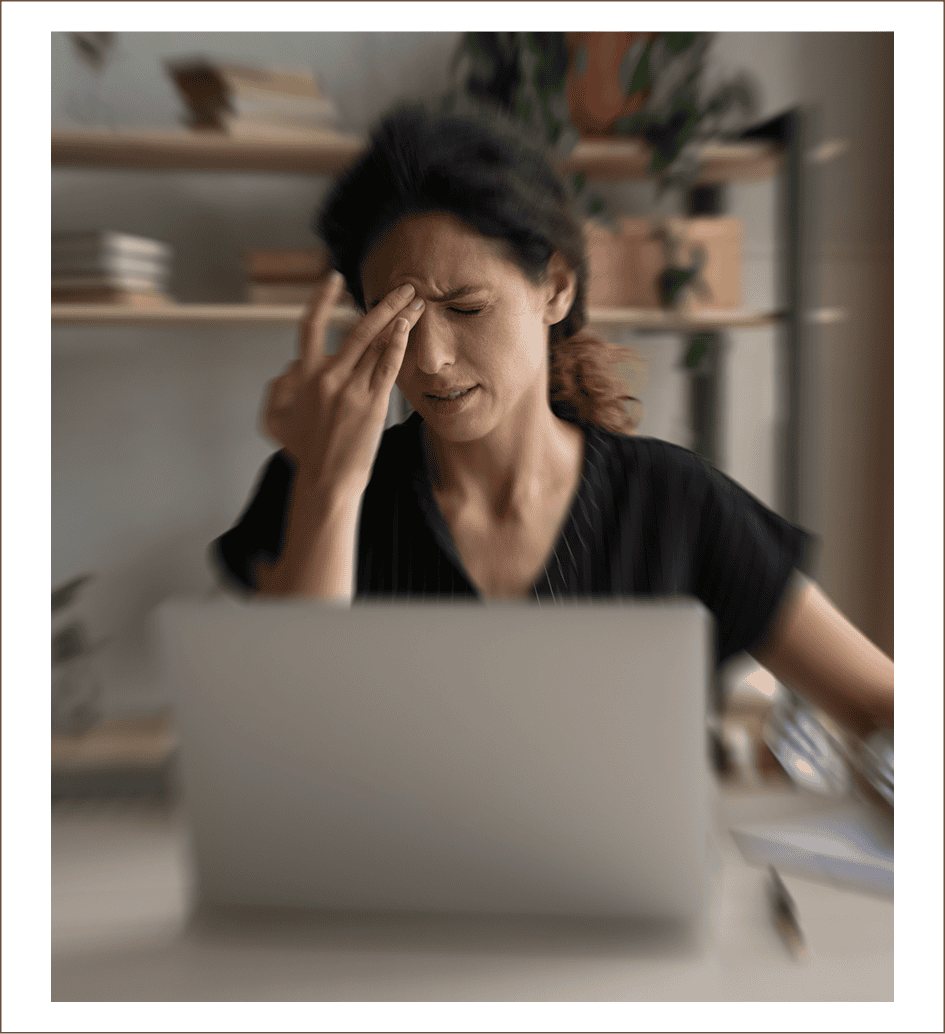 Healthcare worker assisting with vision