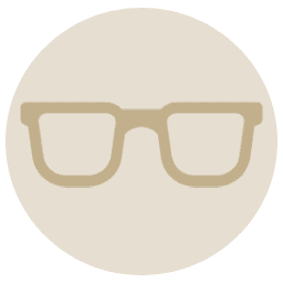Eyeglasses icon for optometry