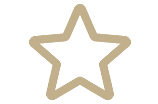Beige star on a white background