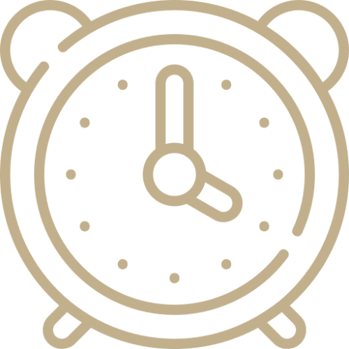 Alarm clock icon on a white background, which is a free vector graphic