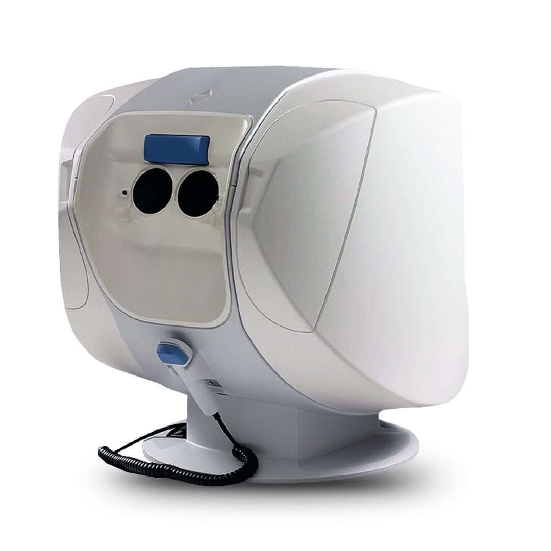 Medical imaging device with dual lenses.