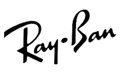 Ray-Ban logo in black text on a white background